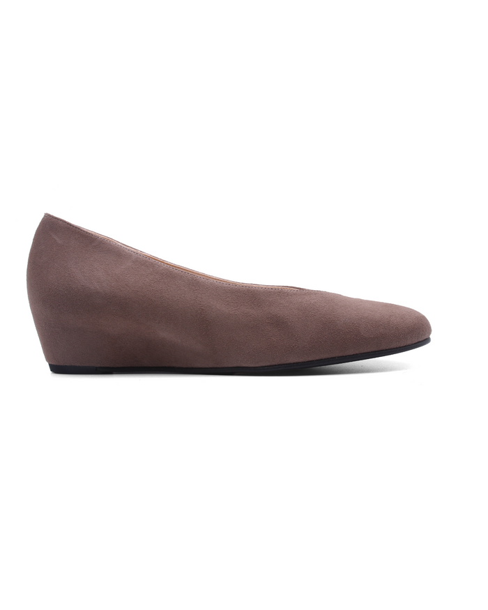 Cubic Taupe Suede