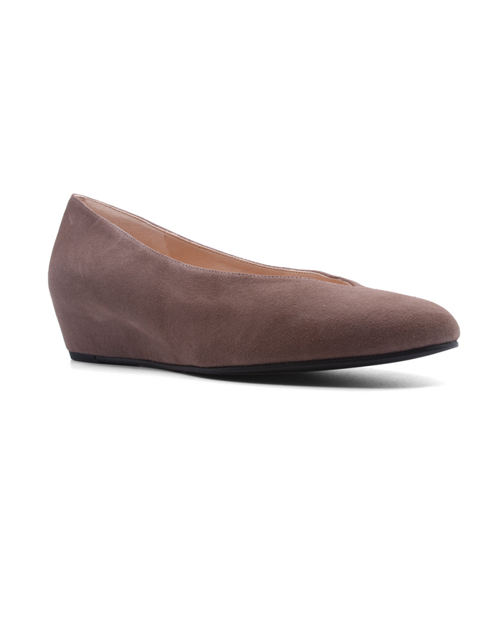 Cubic Taupe Suede