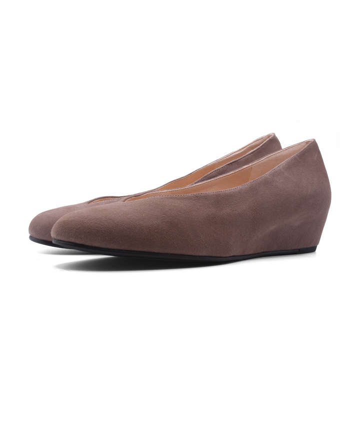Cubic Taupe Suede