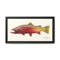 Cutthroat Trout II Framed Canvas Print Printify