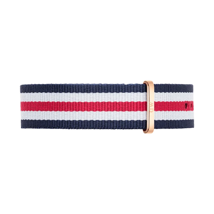 Daniel Wellington Canterbury strap 20m red/white/blue