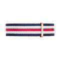 Daniel Wellington Canterbury strap 20m red/white/blue