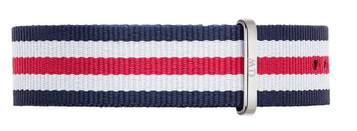 Daniel Wellington Canterbury strap 20m red/white/blue