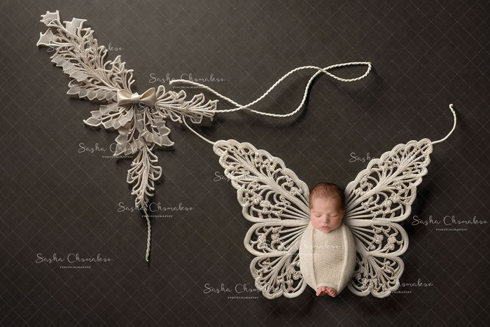 Digital Backdrop  Ai generated boho Christmas  winter