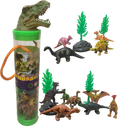 Dinosaur Figurines with T-Rex Head Topper