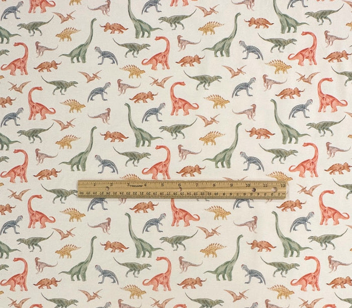 Dinosaurs - Cotton French Terry Knit