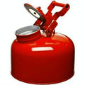 Disposal Can 2.5 Gal. Galvanized Steel Red - Oval Lab & Disposal Cans (1423)