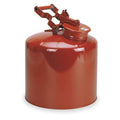 Disposal Can 5 Gal. Galvanized Steel Red - Oval Lab & Disposal Cans (1425)