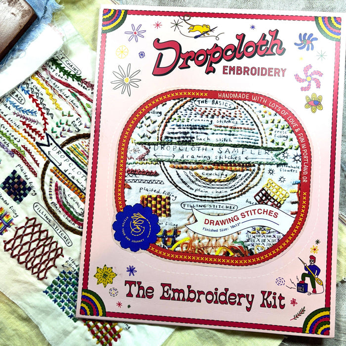 Drawing Stitches Embroidery Sampler KIT