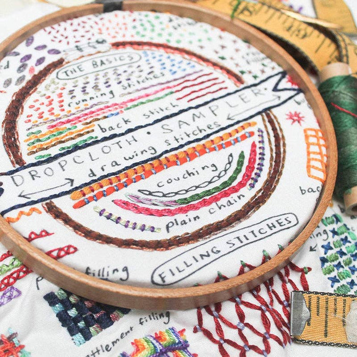 Drawing Stitches Embroidery Sampler KIT