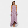 Dress with Structured Ruffles