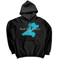 East Battle Lake Map Unisex Hoodie