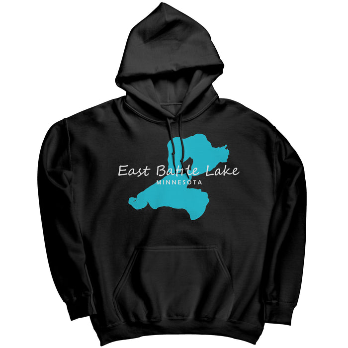 East Battle Lake Map Unisex Hoodie