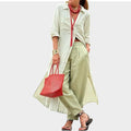 Effortless Long Shirt & Pants Set