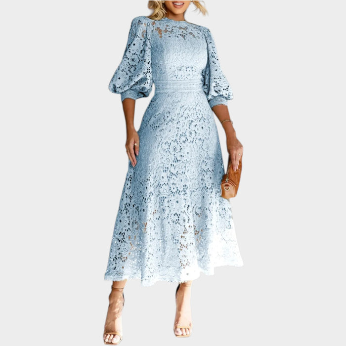 Elegant Lace Midi Dress