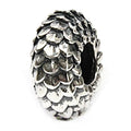 Elfbeads silver Scales bead