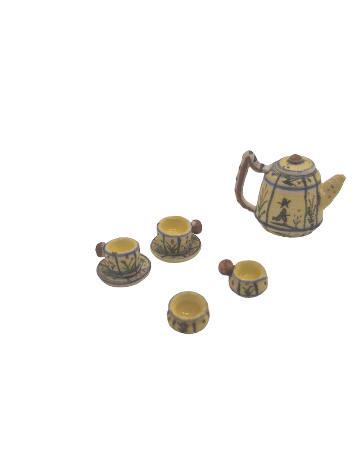 Elizabeth Chambers – 5pc Porcelain Handpainted Tea Set