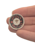 Elizabeth Chambers ‐ Handmade Pottery Plate Handpainted Royal Design