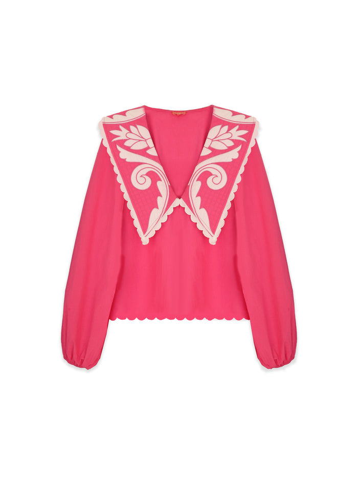Emma Blouse - Punch Pink