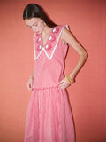 Emma Sleeveless Blouse - Red Stripe