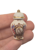 English RM – Porcelain Urn w/ Queen Victoria and British Flag Imagery