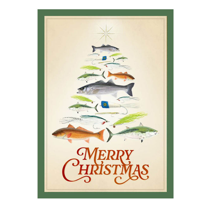 Fishmas Tree Christmas Card Nick Mayer Art