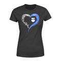 Apparel XS / Black Galaxy Heart - Name And Badge - Personalized Shirt - Standard Women's T-shirt - DSAPP