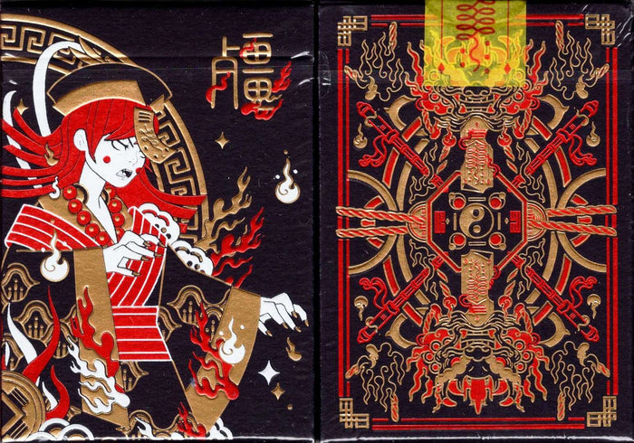 PlayingCardDecks.com-Geung Si Midnight Deluxe Playing Cards USPCC