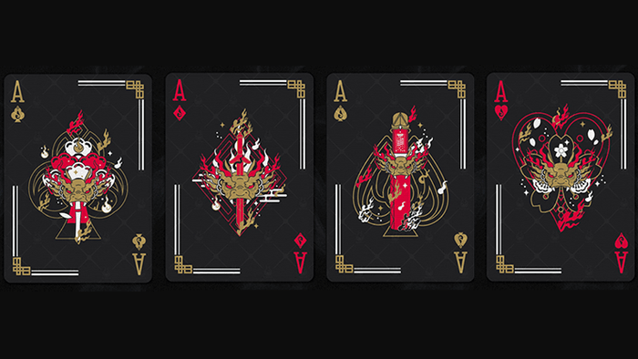 PlayingCardDecks.com-Geung Si Midnight Deluxe Playing Cards USPCC