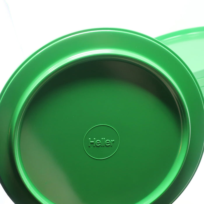 Green Massimo Vignelli for Heller Dinnerware - Set of Six Plates + Bowls
