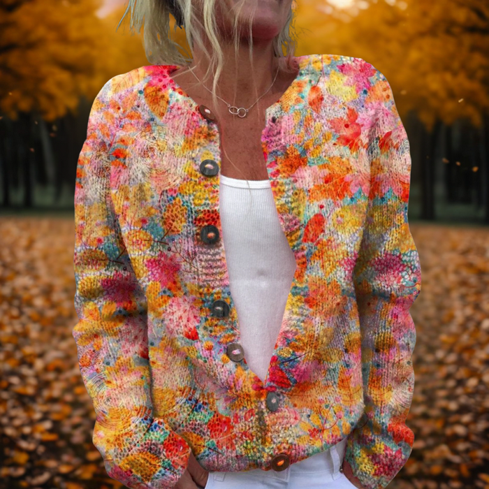 Gwen | Women's Floral Knit Cardigan