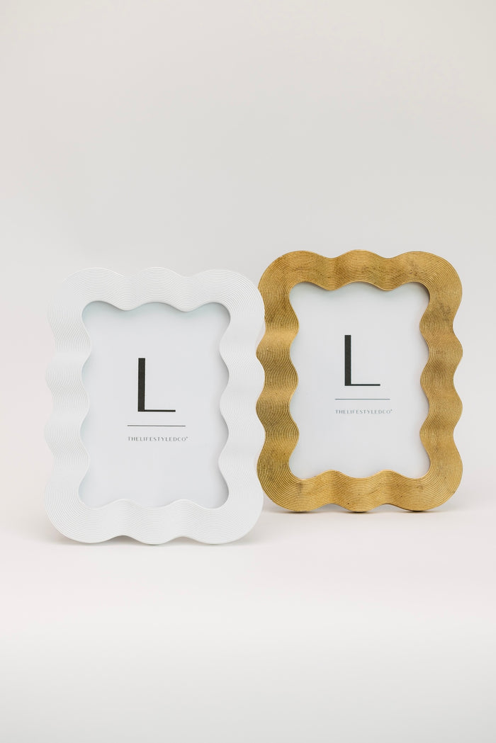 Gwenyth Wavy Frame - White
