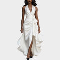 Halter Wrap Evening Gown