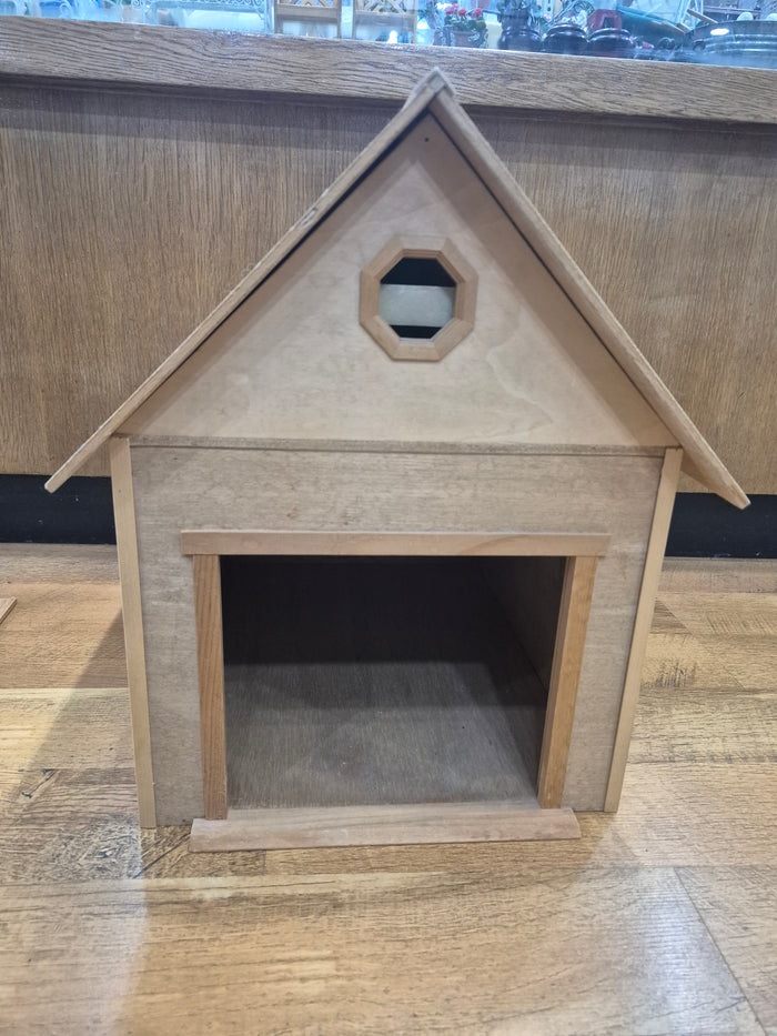 Handmade Wooden Garage with Bay Door & Upstairs Loft