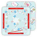Handpainted Mahjong Table Paper Coaster