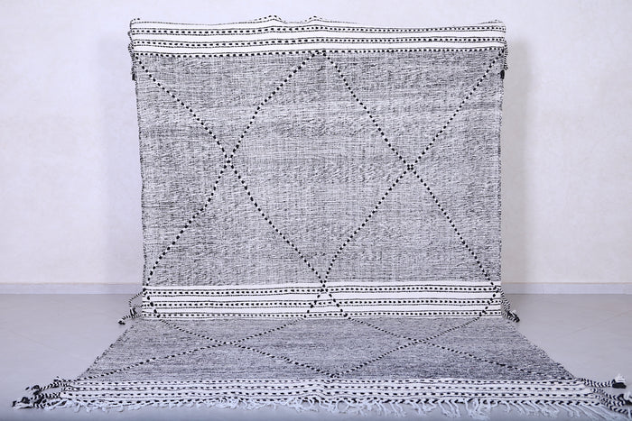 Custom Gray Moroccan rug - Handmade Berber area rug - Beni rug - Azilal rugs