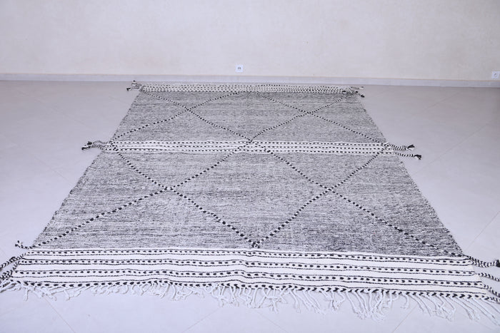 Custom Gray Moroccan rug - Handmade Berber area rug - Beni rug - Azilal rugs