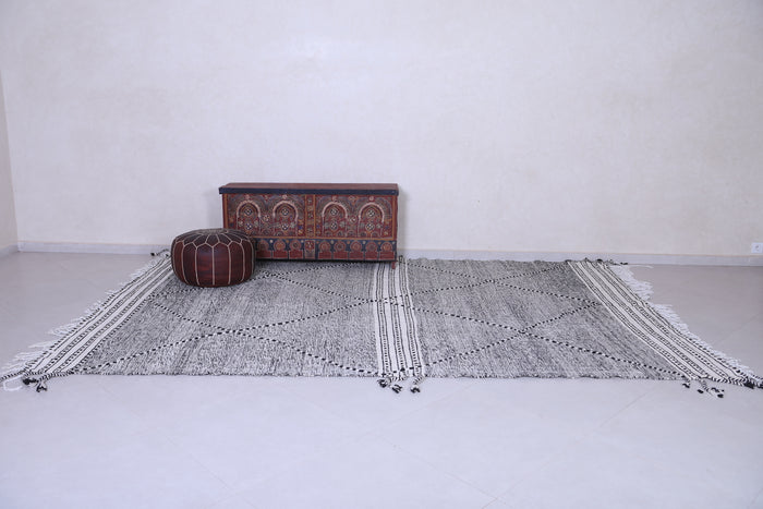 Custom Gray Moroccan rug - Handmade Berber area rug - Beni rug - Azilal rugs