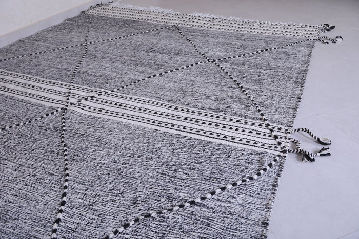 Custom Gray Moroccan rug - Handmade Berber area rug - Beni rug - Azilal rugs