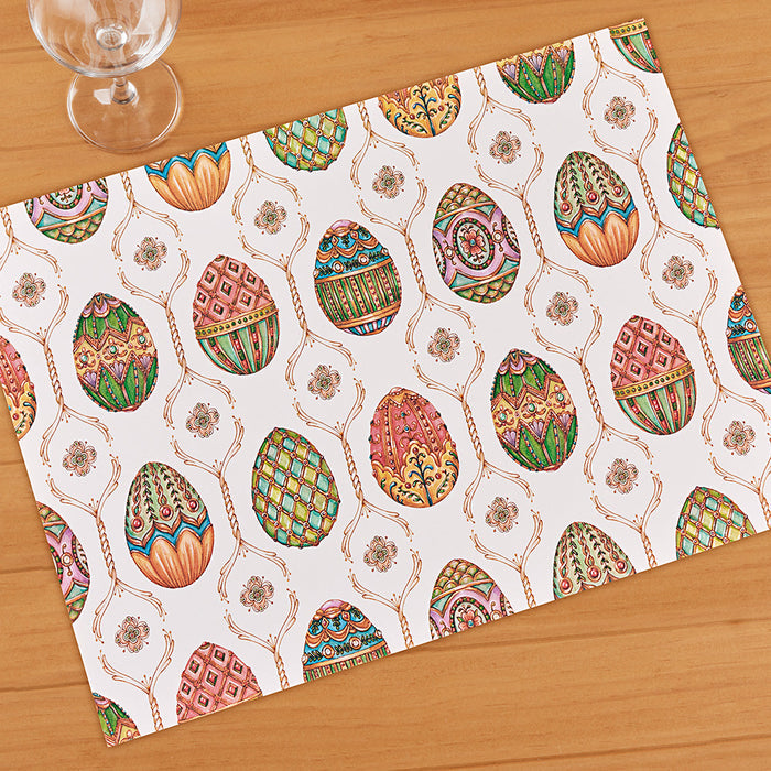 Hester & Cook Easter Paper Placemats, Exquisite Egg Hunt