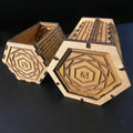 Hexagon Engraved Slide Box - Glowforge