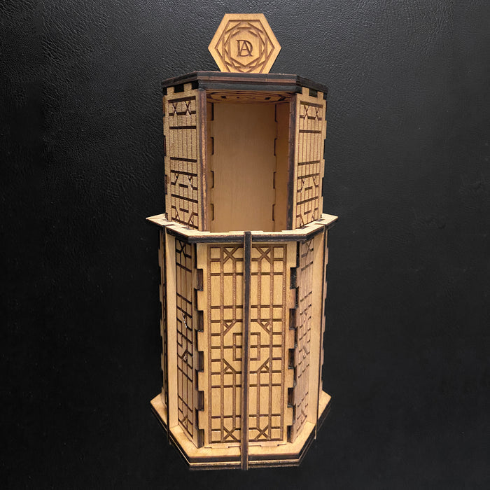 Hexagon Engraved Slide Box - Glowforge
