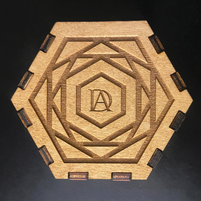 Hexagon Engraved Slide Box - Glowforge
