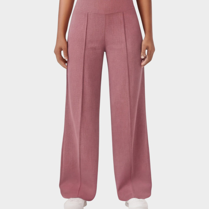 High-Waisted Wide-Leg Lounge Pants