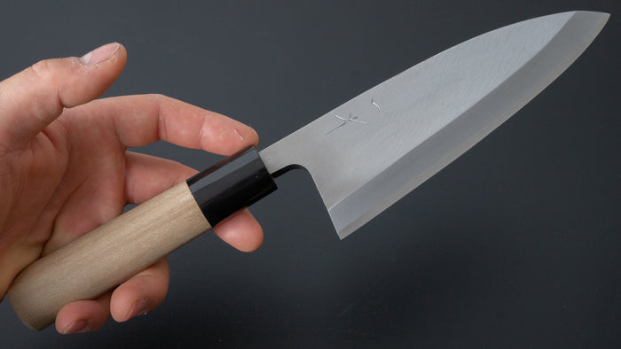 Hitohira Gorobei Blue #2 Deba 150mm Ho Wood Handle (D-Shape) - HITOHIRA