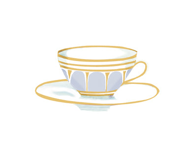 Hot Tea! Folded Note Card - NC744
