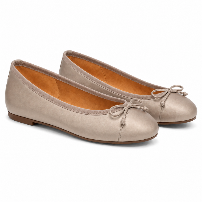 Index Taupe Soft Metallic Leather