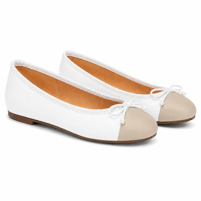 Index White Beige Leather