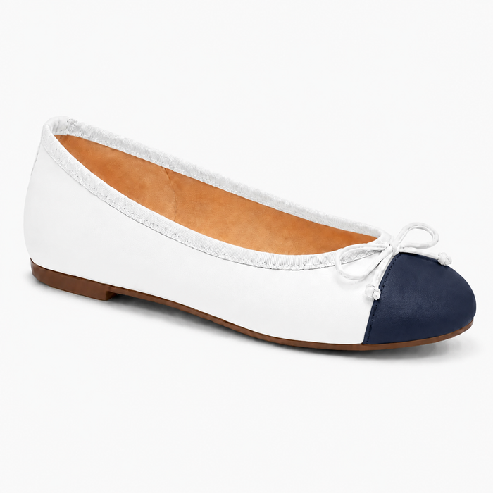 Index White Navy Leather