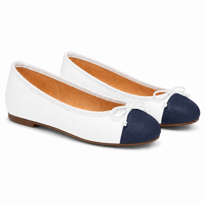 Index White Navy Leather
